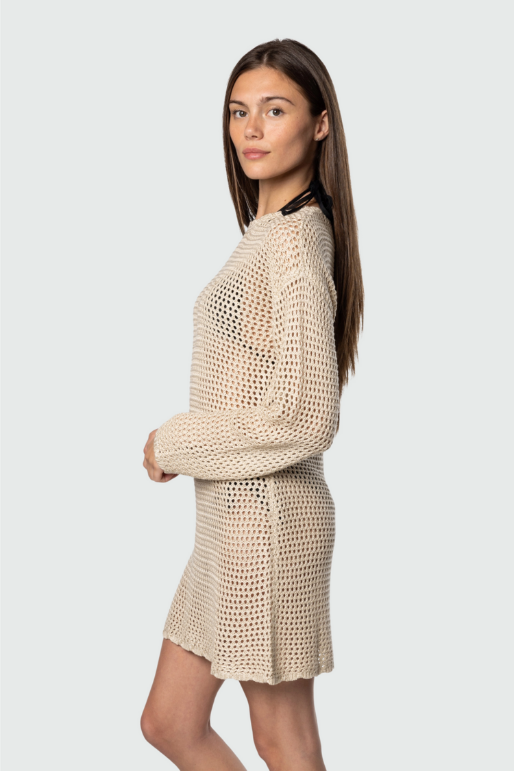 TEAMLTD Crochet Cover Up | Natural