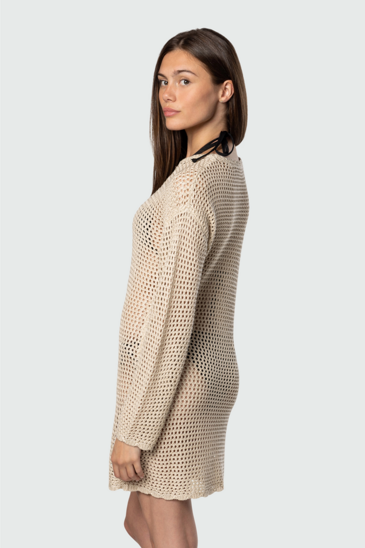 TEAMLTD Crochet Cover Up | Natural