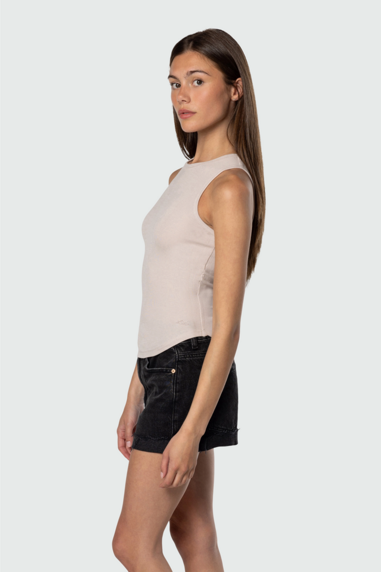TEAMLTD Sunday Scoop Tank | Beige