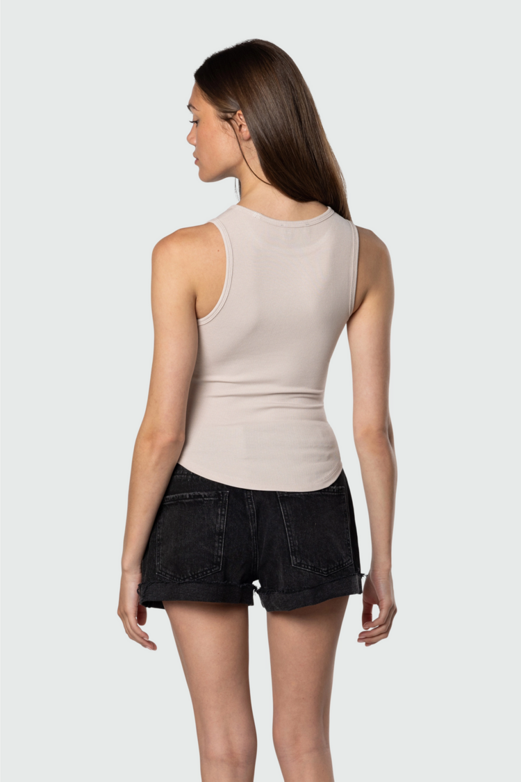 TEAMLTD Sunday Scoop Tank | Beige