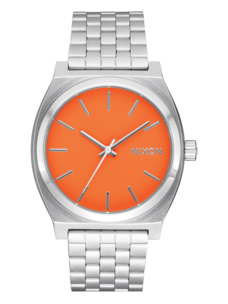 Nixon Time Teller | Silver / Mandarin