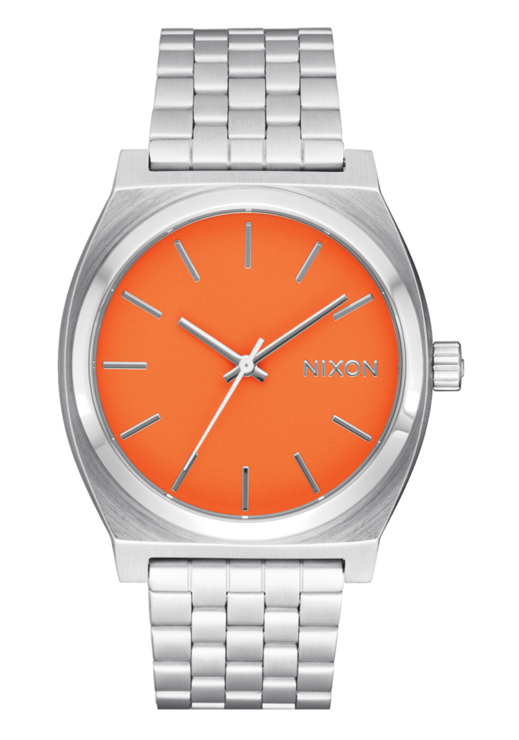 Nixon Time Teller | Silver / Mandarin