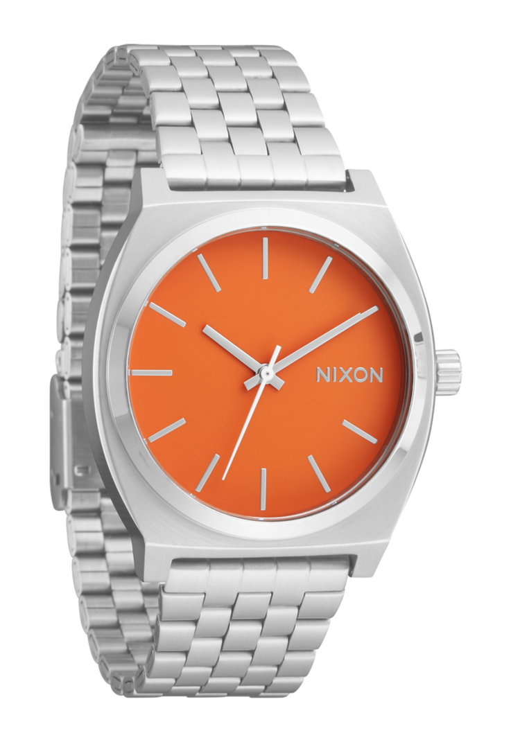 Nixon Time Teller | Silver / Mandarin