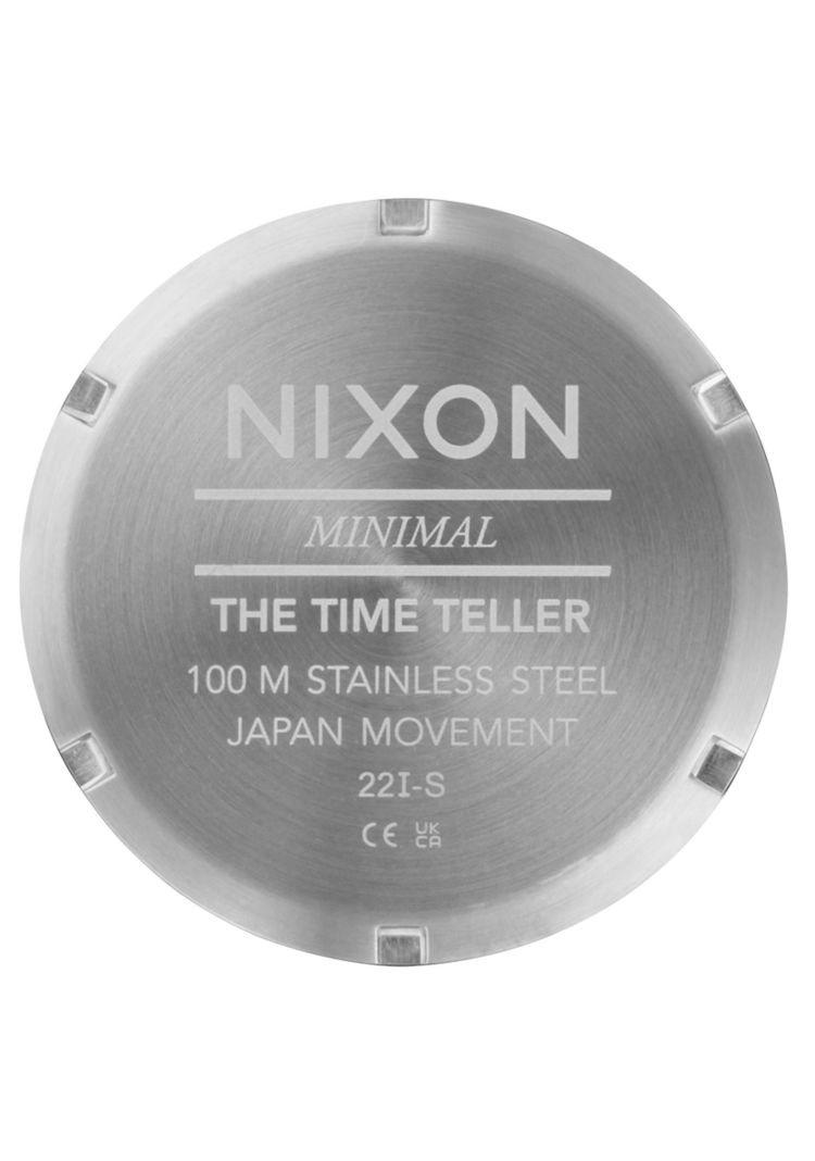 Nixon Time Teller | Silver / Mandarin