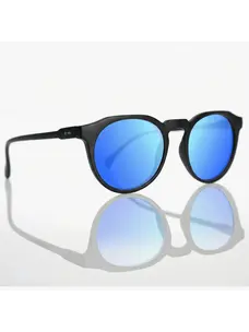 Dot Dash Alumni | Black Matte / Blue Mirror Polarized