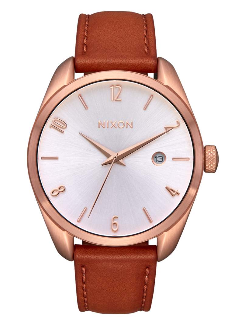Nixon Nixon Thalia Leather | Rose Gold / White