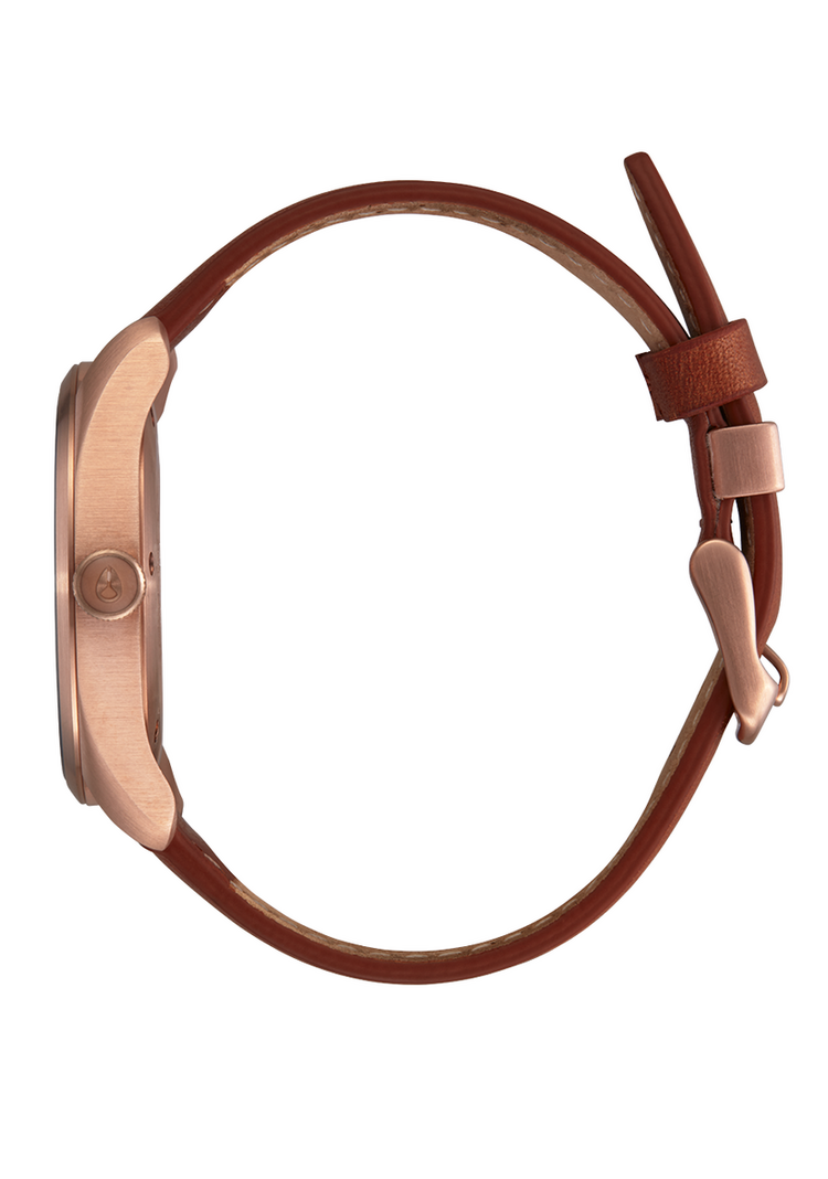 Nixon Thalia Leather Rose Gold/White