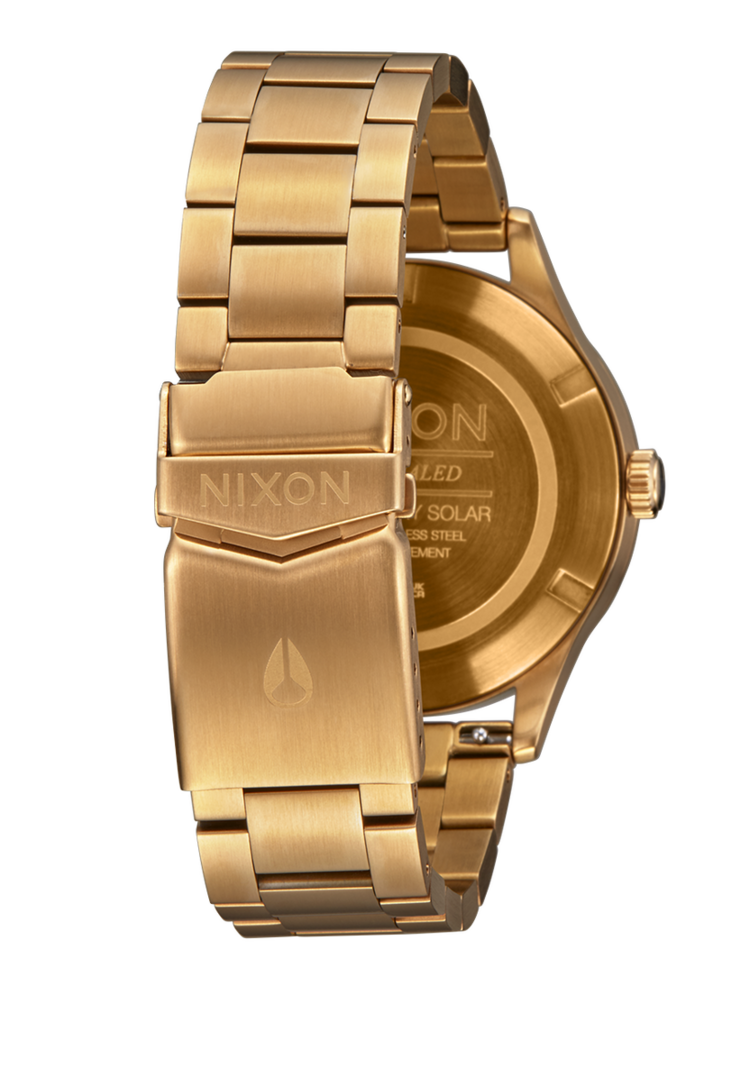 Nixon Sentry Solar  Stainless Steel | All Gold / Black