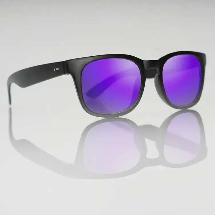 Dot Dash Dot Dash Caddie | Black Matte / Purple Mirror Polarized