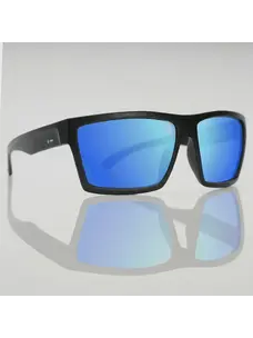 Dot Dash Glide | Black Matte / Blue Mirror Polarized