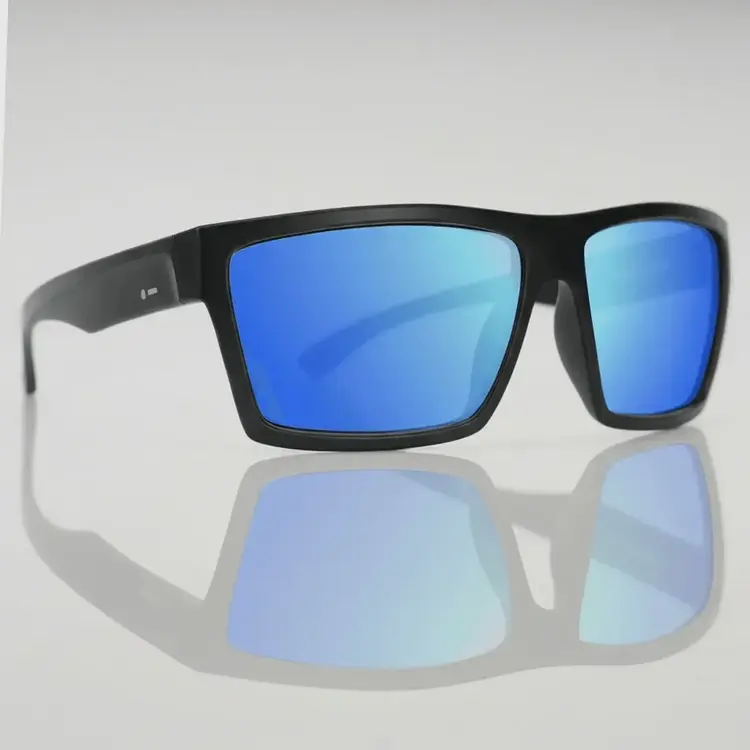 Dot Dash Glide | Black Matte / Blue Mirror Polarized