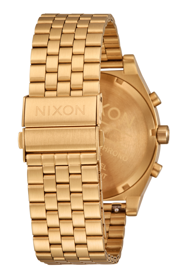 Nixon Nixon Time Teller Chrono | Gold / Green Sunray