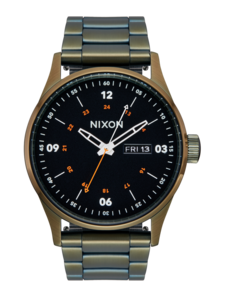 Nixon Sentry Stainless Steel | Dark Olive / Black