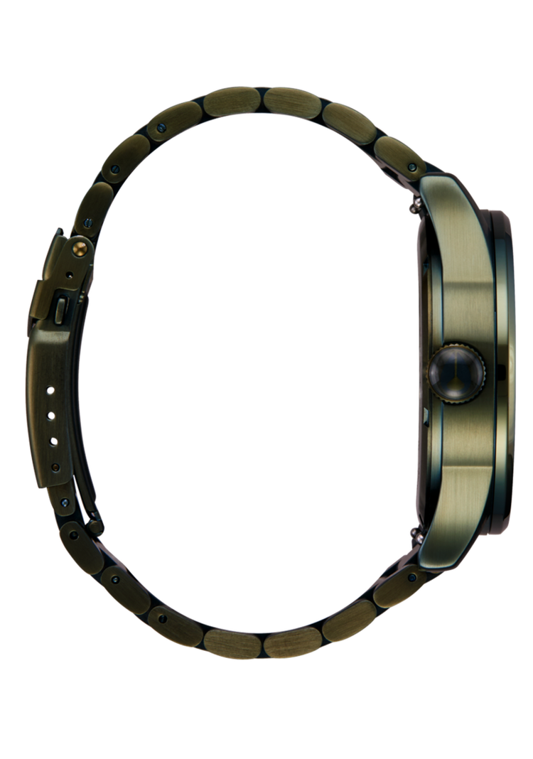 Nixon Sentry Stainless Steel | Dark Olive / Black