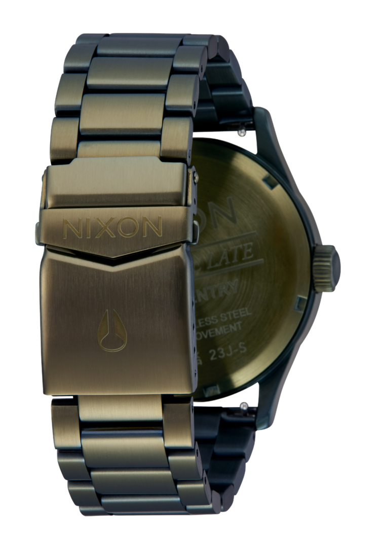 Nixon Sentry Stainless Steel | Dark Olive / Black