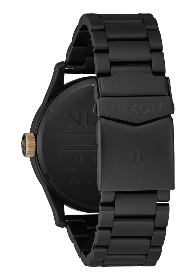 Nixon Nixon Sentry Stainless Steel | Matte Black / Gold
