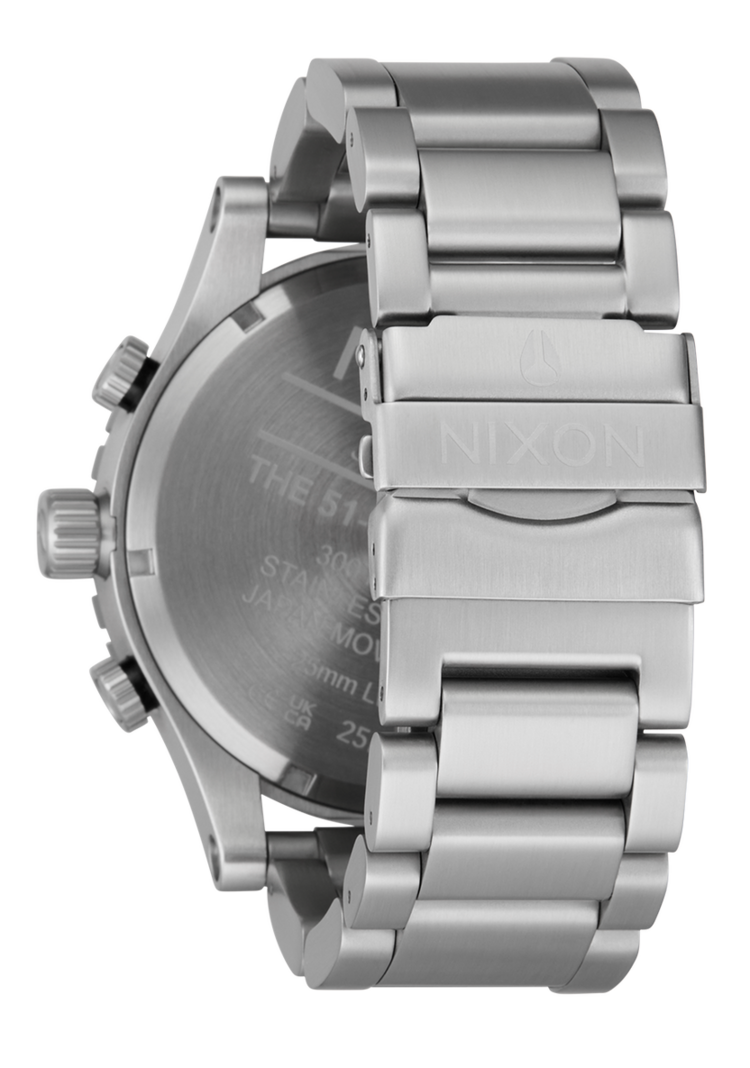 Nixon 51-30 Chrono | Silver / White Lume
