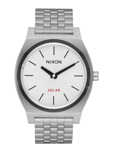 Nixon Nixon Time Teller Solar | Silver / White Lume