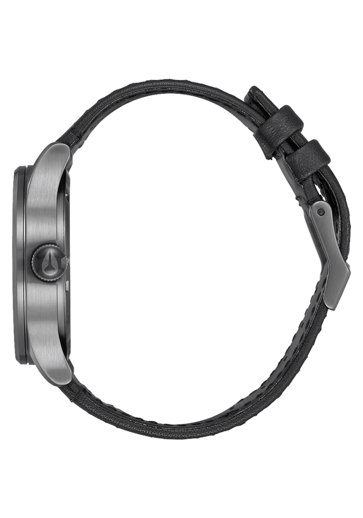 Nixon Nixon Sentry Leather | Gunmetal / Black