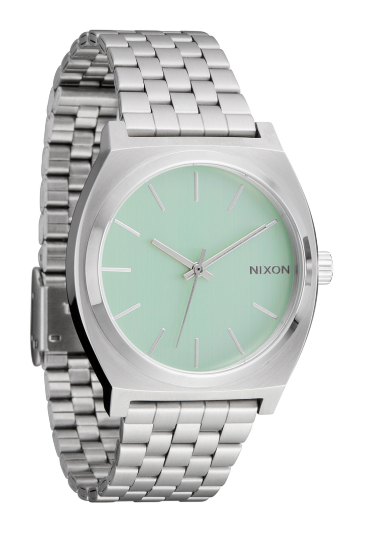 Nixon Nixon Time Teller | Silver / Pistachio