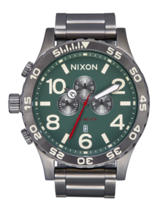 Nixon 51-30 Chrono | Light Gunmetal / Dk Forest