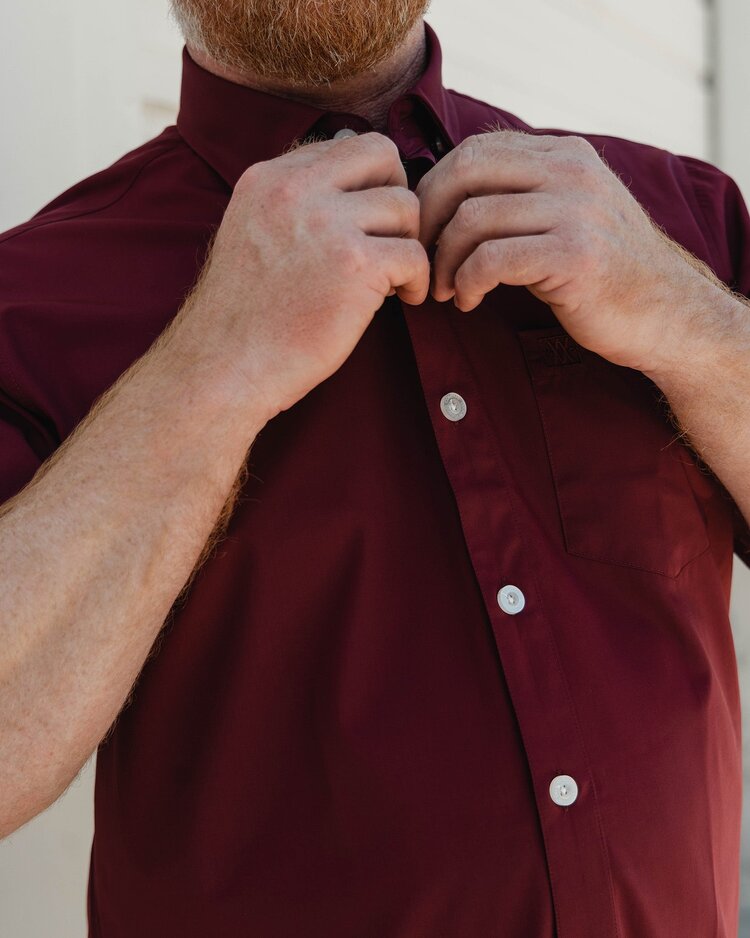 Dixxon Solid Bamboo 2.0 Short Sleeve | Maroon