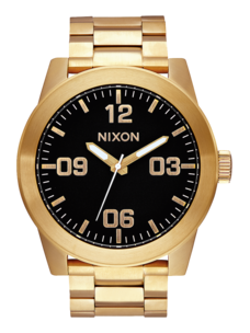 Nixon Corporal Stainless Steel | Yellow Gold / Black