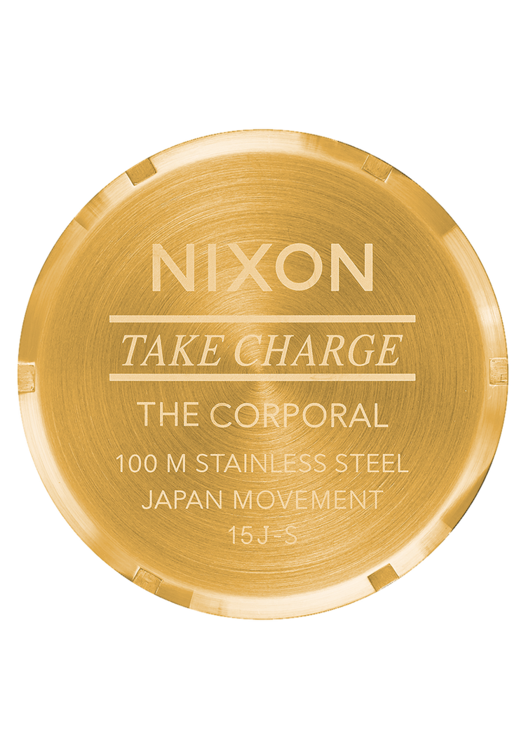 Nixon Corporal Stainless Steel | Yellow Gold / Black