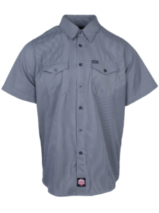 Dixxon Workforce S/S Navy Grey Stripe