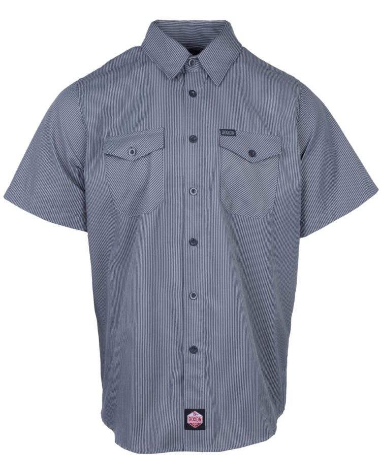 Dixxon Dixxon Workforce S/S Navy Grey Stripe