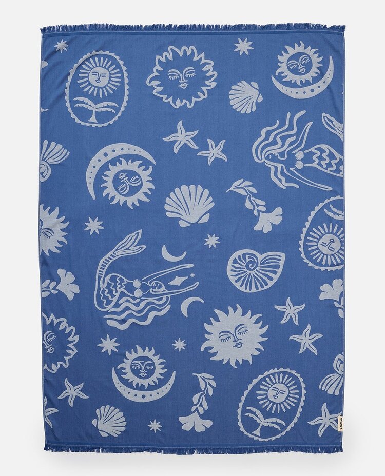 Rip Curl Rip Curl Mixed Summer Jumbo Towel | Vintage Navy