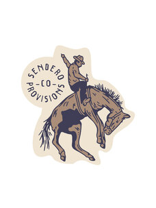Sendero Provisions Co. Never Was A Horse Sticker | White