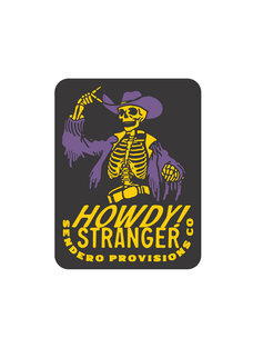 Sendero Provisions Co. Howdy Stranger Sticker | Black