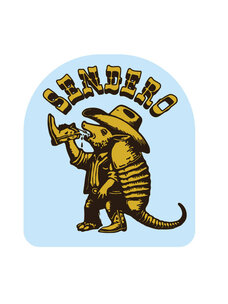 Sendero Provisions Co. Armadillo Sticker | Blue