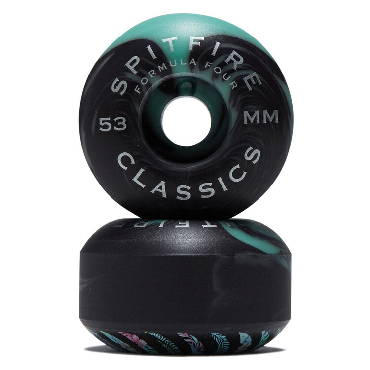 Spitfire F4 99D Floral Classics Black/Teal | 53mm