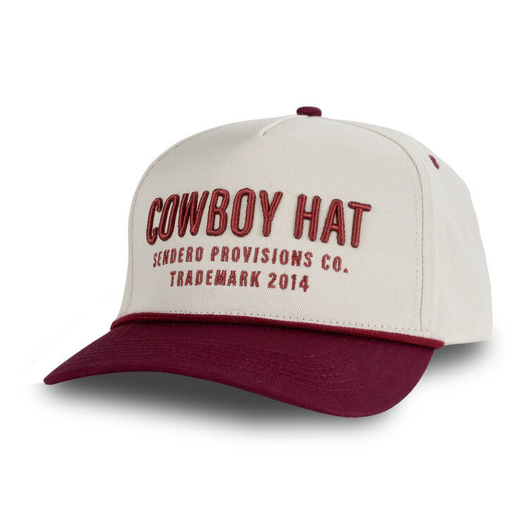 Sendero Provisions Co. Sendero Provisions Co. Cowboy Hat | Cream/Maroon