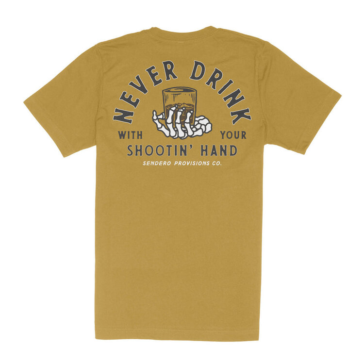 Sendero Provisions Co. Sendero Provisions Co. Shootin' Hand Salud T-Shirt | Goldenrod