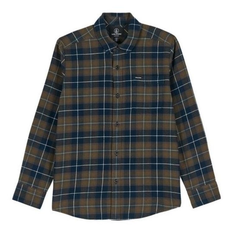 Volcom Volcom Yth Caden Plaid Long Sleeve | Mrb