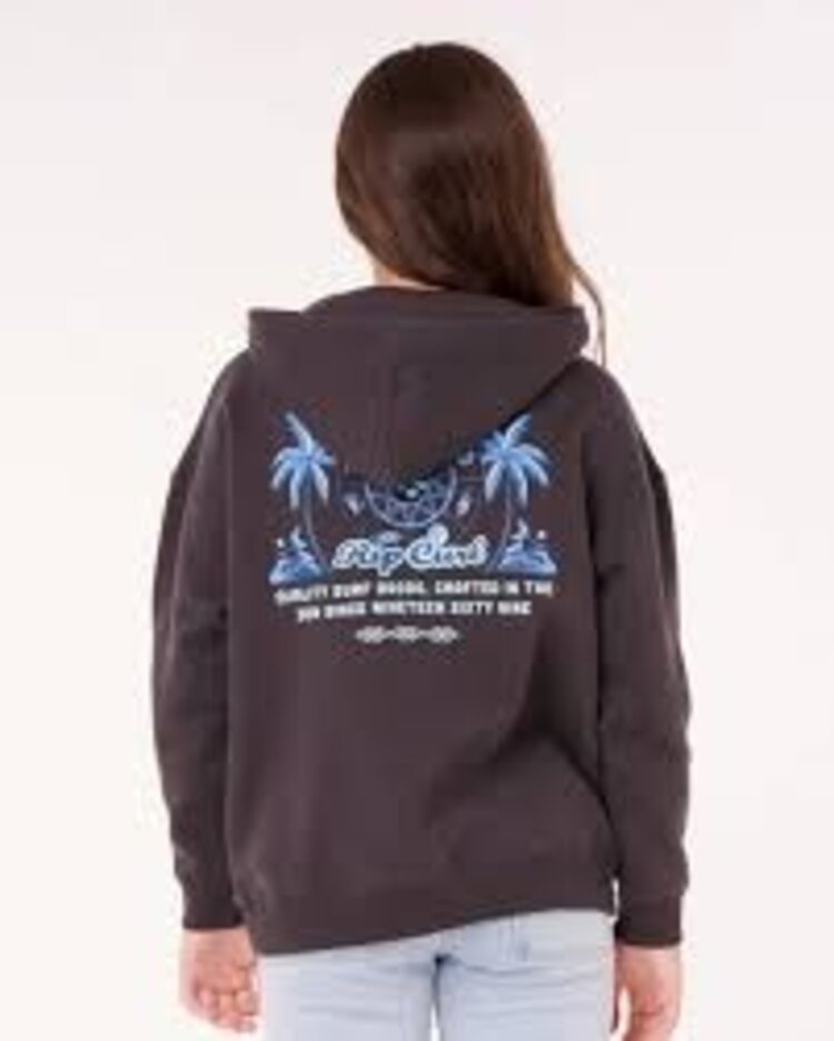 Rip Curl Paradise Club Hood - Girl | Washed Black