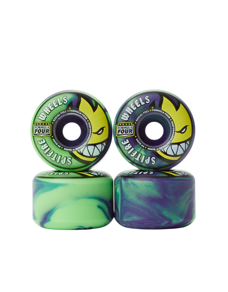 Spitfire Spitfire F4 99D Radial Full Neon Green/Purple | 56mm