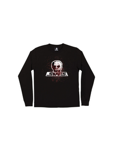 Skull Skates L/S T-Shirt Give Blood | Black