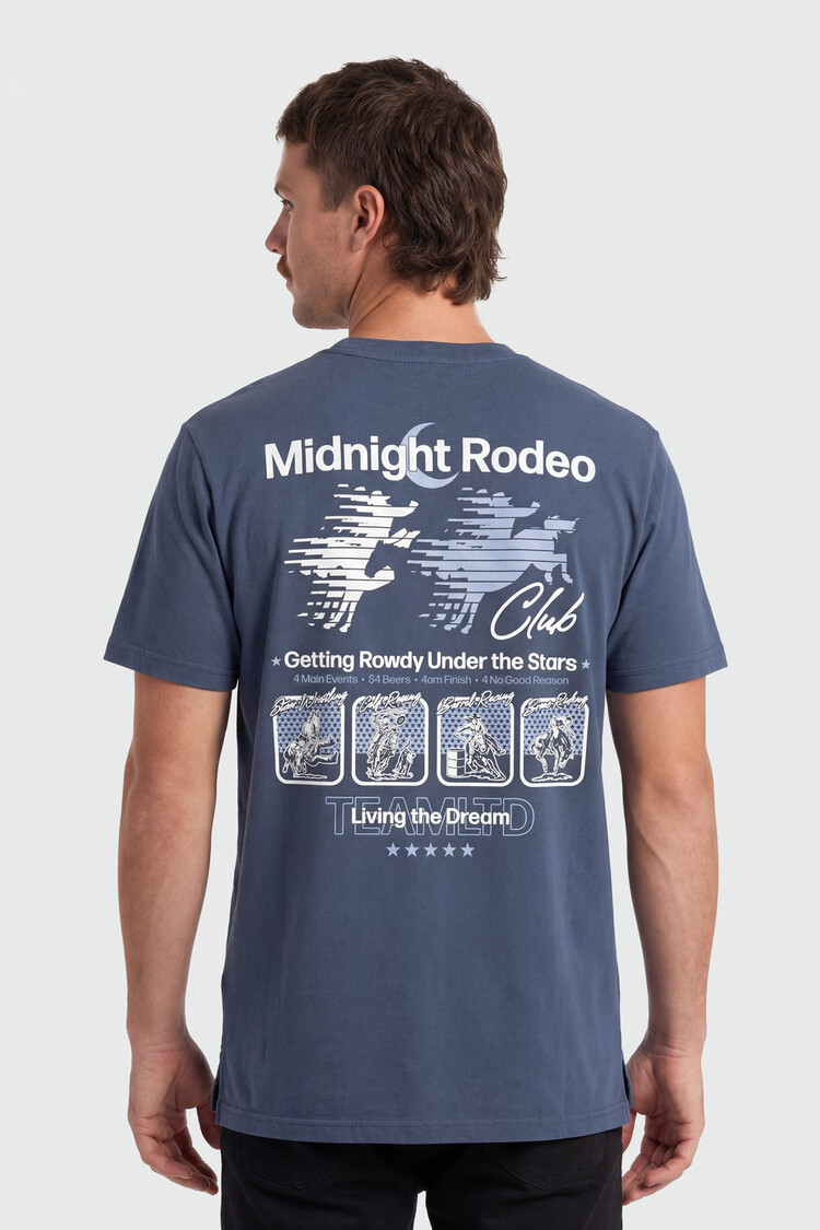 TEAMLTD Midnight Rodeo Tee | Washed Navy