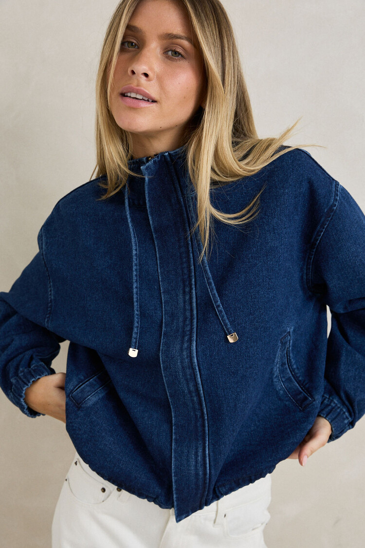 Rhythm RHYTHM JUNA DENIM JACKET DARK BLUE WASH