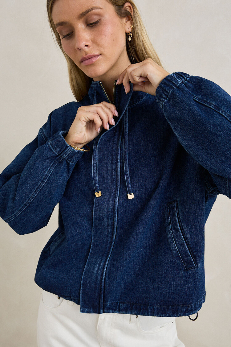 Rhythm RHYTHM JUNA DENIM JACKET DARK BLUE WASH