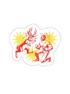 Sendero Provisions Co. Lucha Libre Sticker | White