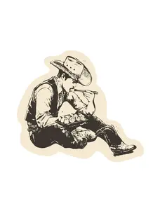 Sendero Provisions Co. Sendero So Far West Sticker | Cream