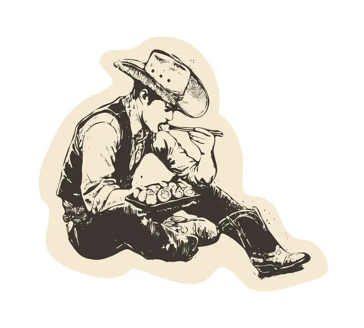 Sendero Provisions Co. So Far West Sticker | Cream