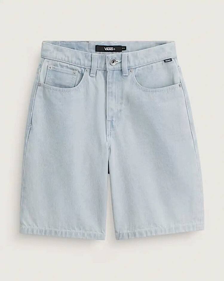 Vans Boys Check-5 Baggy Denim Short | Blue Ice