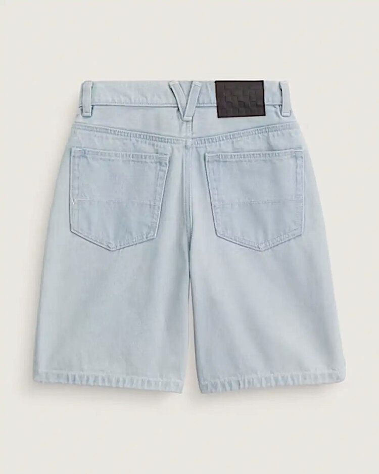 Vans Boys Check-5 Baggy Denim Short | Blue Ice