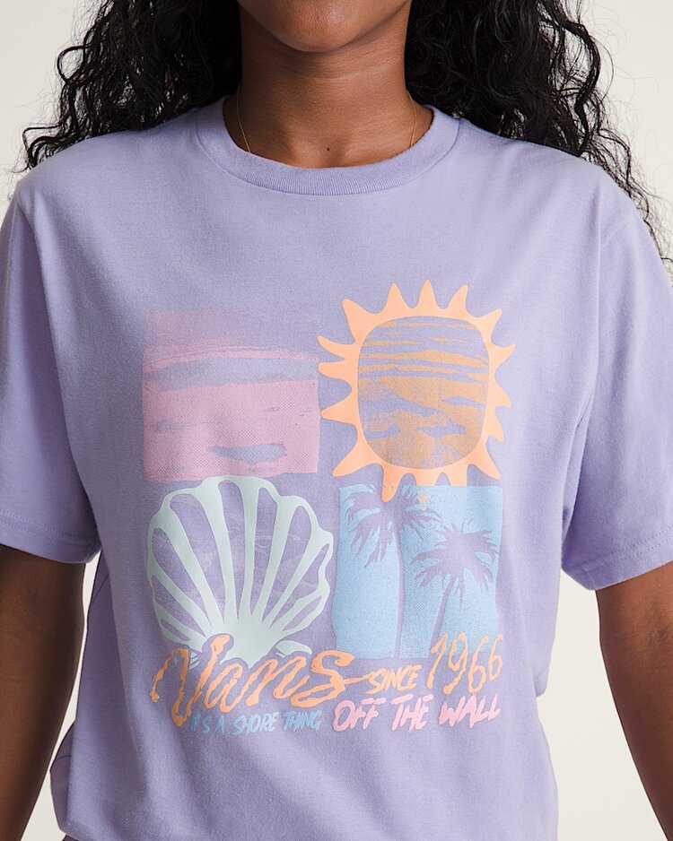 Vans Vans Girls Shore Thing Short Sleeve Tee | Soft Orchid